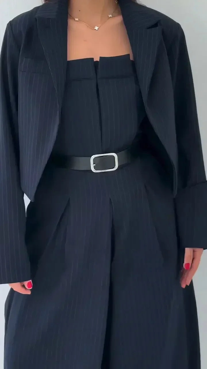 Eliza | Zestaw Bustier i Marynarka – Elegancja w Nowoczesnym Stylu