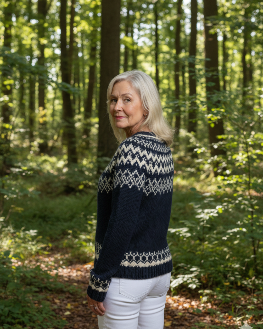 Hadley | Vintage Sweter Robiony na Drutach