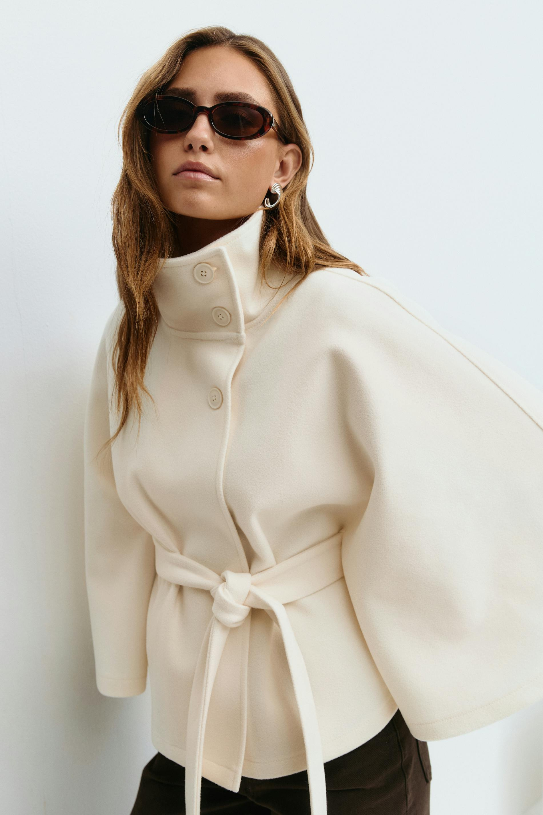 SARILLE | Belt Cape Jacket