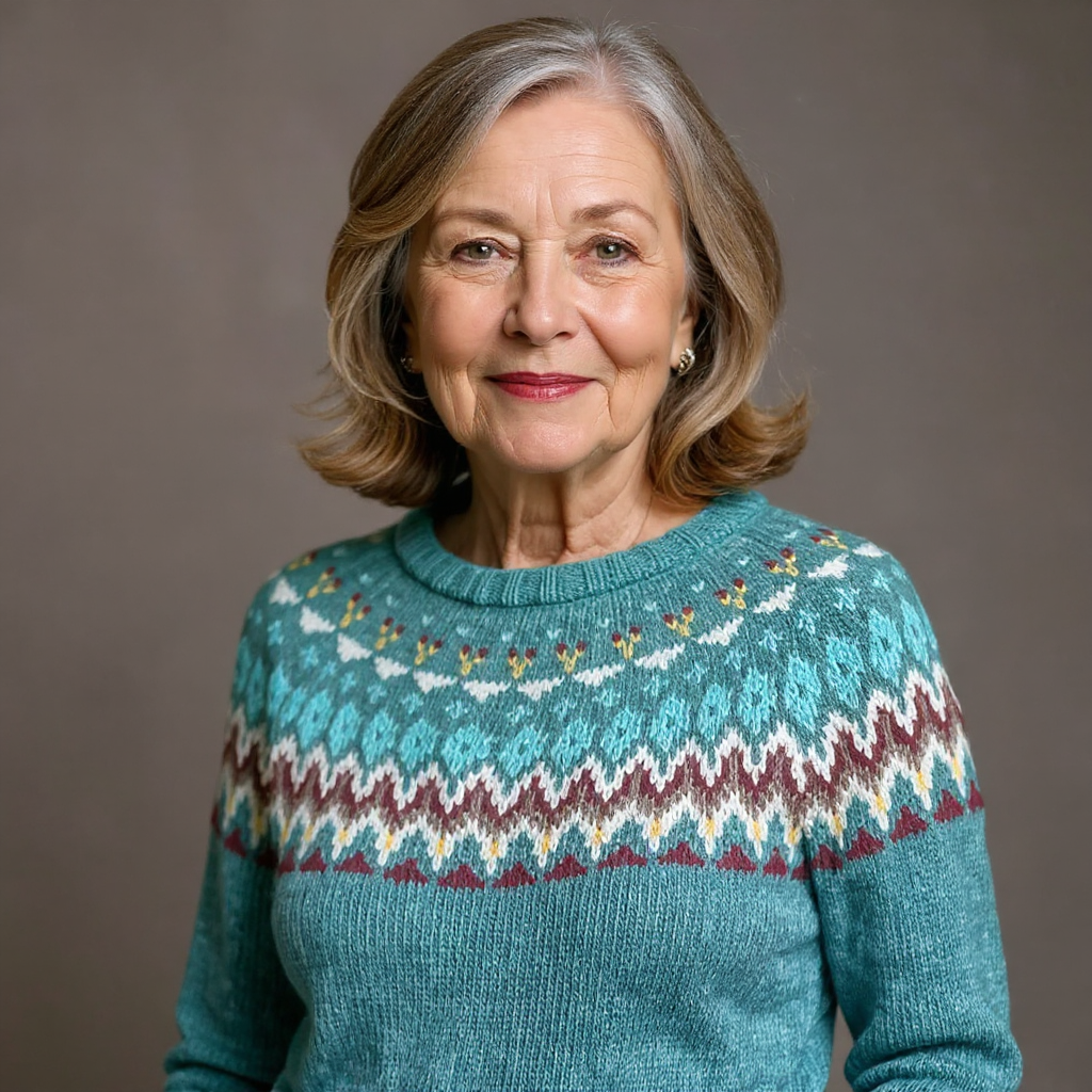 Sofia | Vintage Ręcznie Robiony Islandzki Sweter