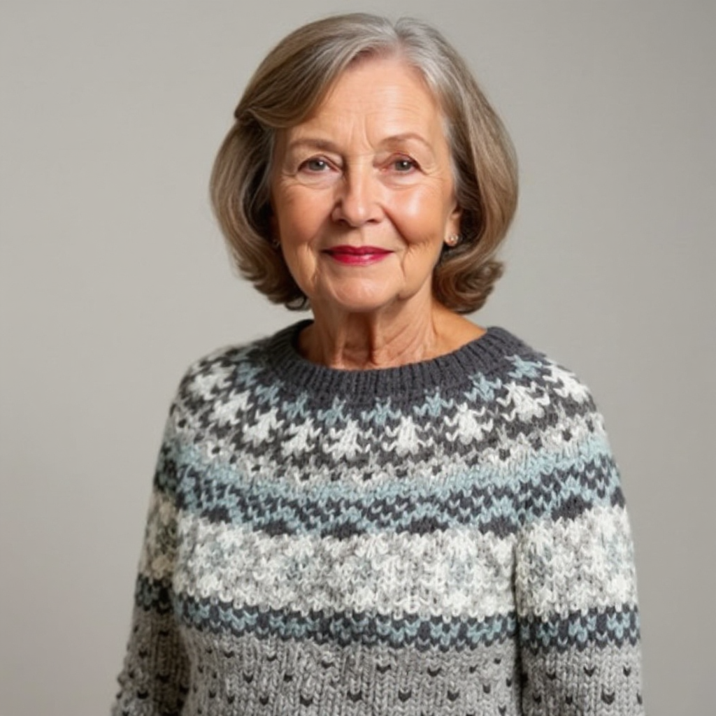 Amelia | Vintage Ręcznie Robiony Islandzki Sweter