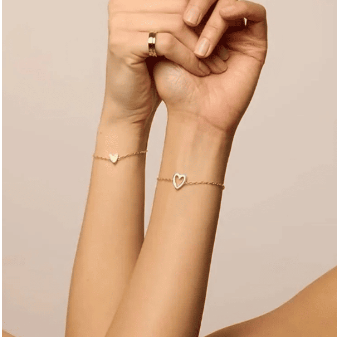 Lada™ – Dwie bransoletki, jedno serce (Zestaw 2 bransoletek)